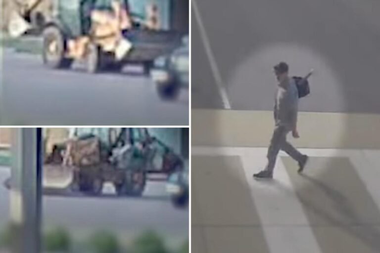 Man steals backhoe for 10-mile drive to Illinois airport to catch flight