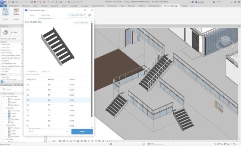 Autodesk releases Informed Design, a construction product specification tool from Inventor to Revit
