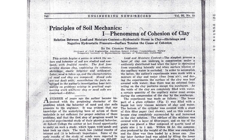 ENR brought ideas from the “father of soil mechanics” to the US