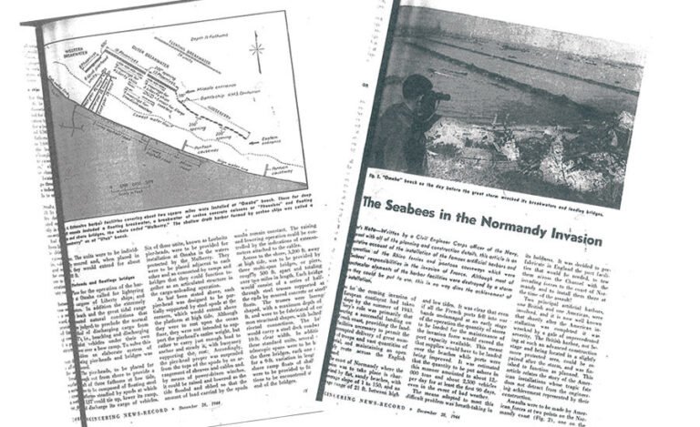 Man-made harbors were a vital part of the Normandy invasion