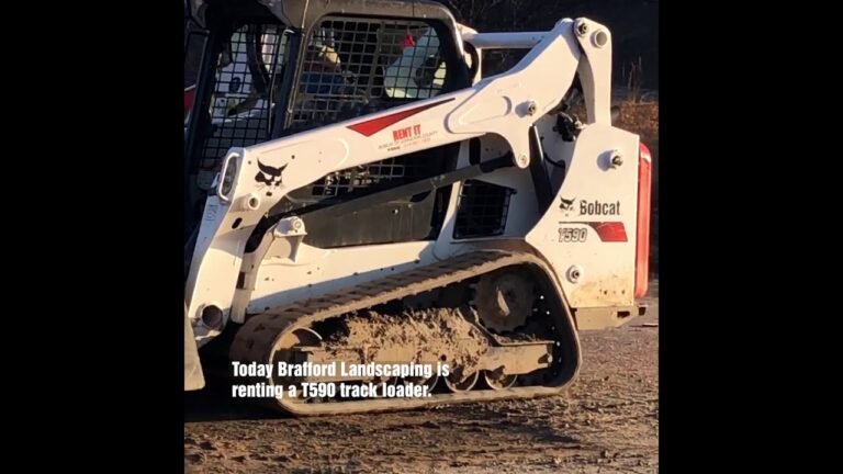 This T590 track loader fits the bill for Brafford Landscaping