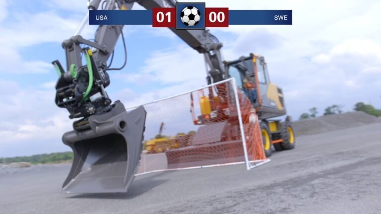 When Volvo Construction Equipment Plays Soccer Things End Poorly