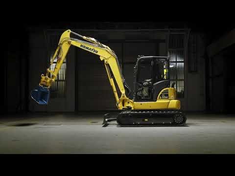 Komatsu PC58MR-5 mini excavator Walkaround