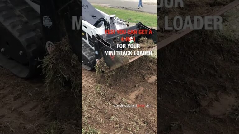 4-in-1 attachments for mini skid steers #miniskidsteer #4in1 #bobcatequipment