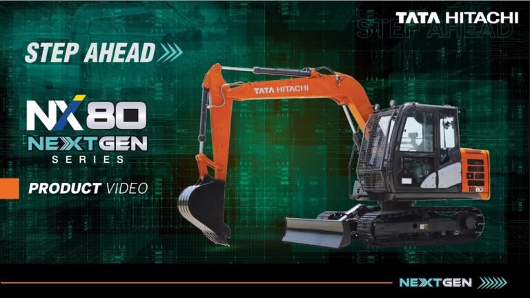 Tata Hitachi NX80, the NEXT GEN Series Hydraulic Excavator