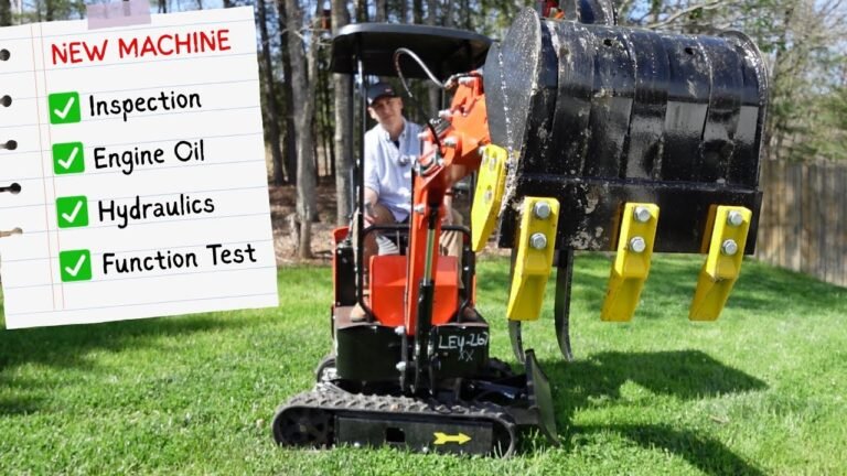 AGT WH12R Mini Excavator – Engine Oil & Hydraulic Fluid Change & Function Testing