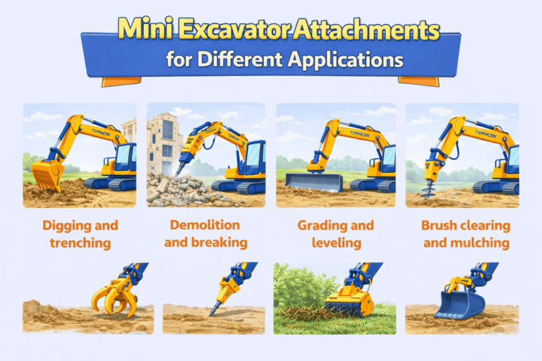 Mini Excavator Attachments for Different Applications