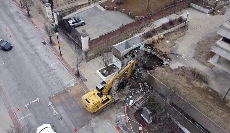 Excavator incident halts PA demolition project