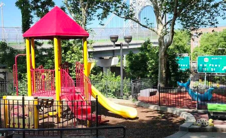 The Port Authority reopens the popular Manhattan playground closed by the construction of the George Washington Bridge