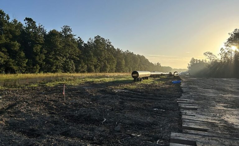 The $1 billion pipeline from Louisiana to Texas is coming to an end