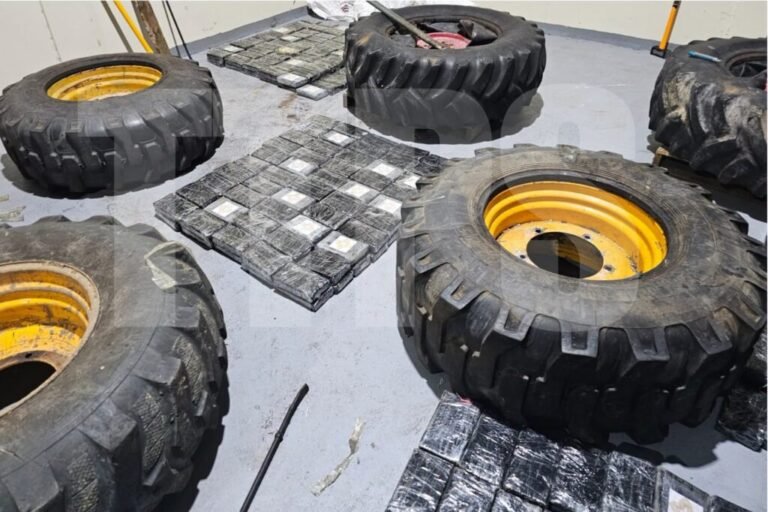 Trinidad Police Seize $28.6 Million in Cocaine Hidden in Backhoe Tires