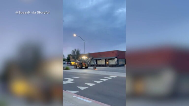 San Diego man arrested after taking stolen backhoe for a ride