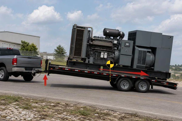 How do you build a generator trailer for heavy rear loads?
