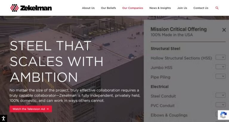 Steel manufacturer Zekelman promotes alternative forms of steel for data center construction